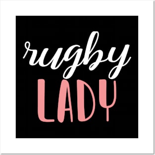 rugby lady - rugby girl Posters and Art